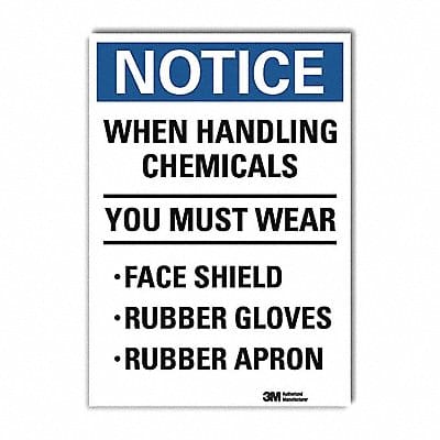 Notice Sign 14inx10in Reflctv Sheeting