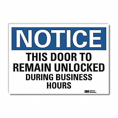 Notice Sign 10x14in Reflective Sheeting