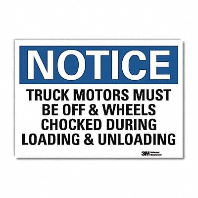 Notice Sign 5inx7in Reflective Sheeting