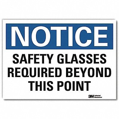 Notice Sign 10inx14in Reflctv Sheeting