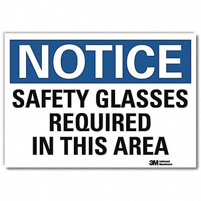 Notice Sign 7inx10in Reflective Sheeting