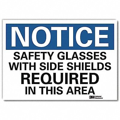 Notice Sign 10 in x 14 in Rflct Sheeting