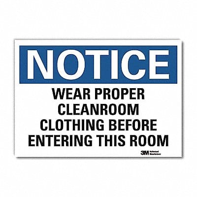 Notice Sign 10inx14in Reflctv Sheeting