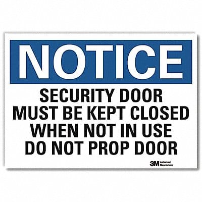 Notice Sign 7inx10in Reflective Sheeting