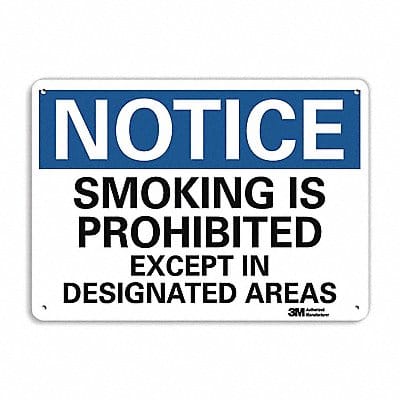 Notice Sign 10 inx14 in Aluminum