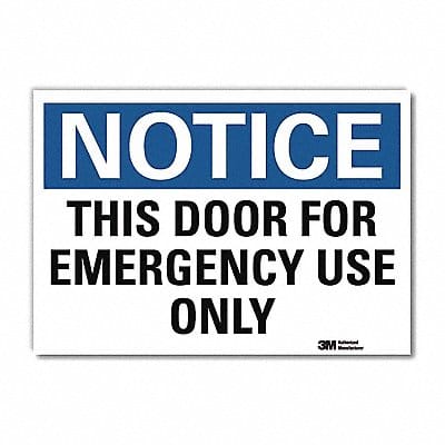 Notice Sign 7inx10in Reflective Sheeting