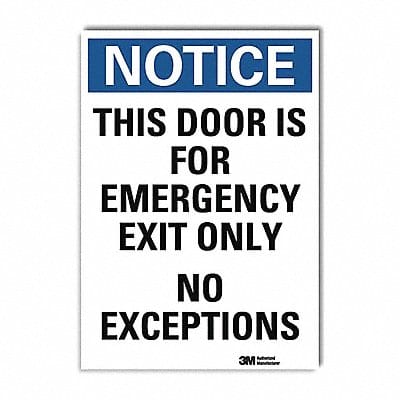 Notice Sign 14x10in Reflective Sheeting