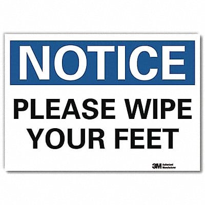 Notice Sign 7inx10in Reflective Sheeting