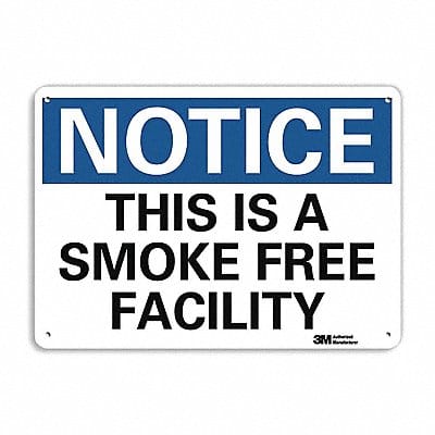 Notice Sign 7 in x 10 in Aluminum