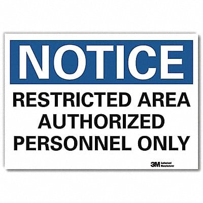 Notice Sign 7inx10in Reflective Sheeting