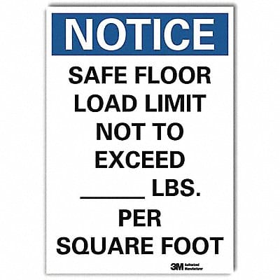 Notice Sign 10 in x 7 in Rflct Sheeting