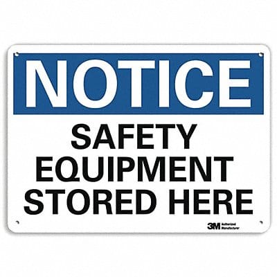 Notice Sign 10 in x 14 in Aluminum