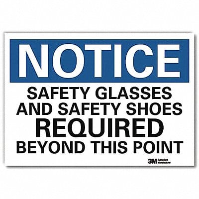 Notice Sign 7inx10in Reflective Sheeting