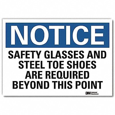 Notice Sign 10inx14in Reflctv Sheeting