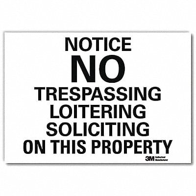 Notice Sign 7inx10in Reflective Sheeting