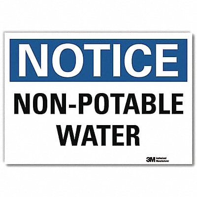 Notice Sign 10inx14in Reflctv Sheeting