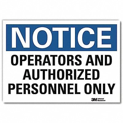 Notice Sign 7inx10in Reflective Sheeting