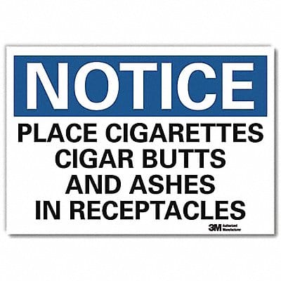 Notice Sign 5inx7in Reflective Sheeting