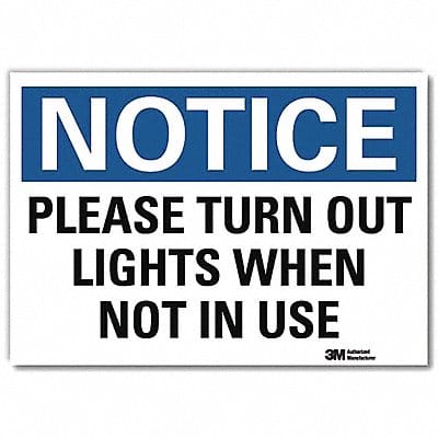 Notice Sign 5inx7in Reflective Sheeting