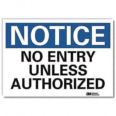 Notice Sign 10inx14in Reflctv Sheeting