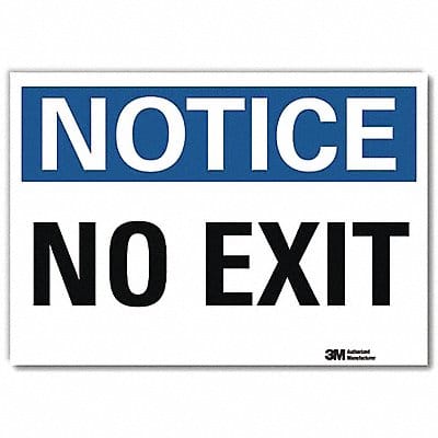 Notice Sign 5inx7in Reflective Sheeting