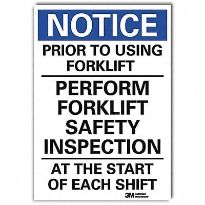 Notice Sign 7inx5in Reflective Sheeting