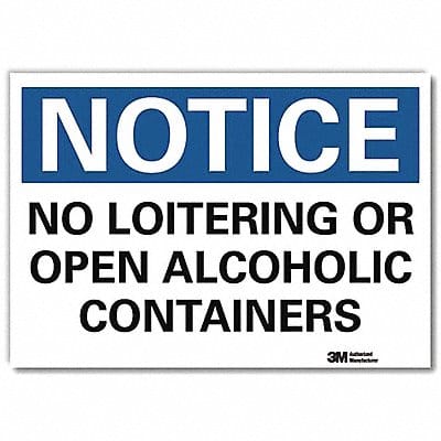 Notice Sign 10x14in Reflective Sheeting