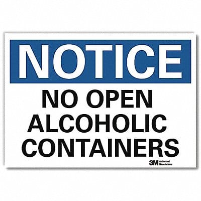 Notice Sign 7inx10in Reflective Sheeting