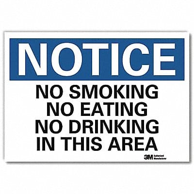 Notice Sign 10inx14in Reflctv Sheeting