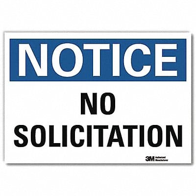 Notice Sign 7inx10in Reflective Sheeting