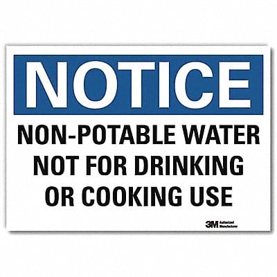 Notice Sign 5inx7in Reflective Sheeting