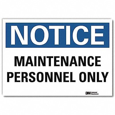 Notice Sign 5inx7in Reflective Sheeting