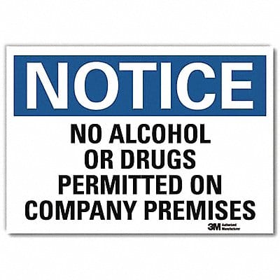 Notice Sign 5inx7in Reflective Sheeting