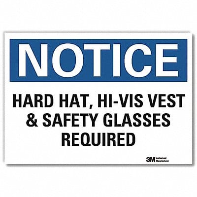 Notice Sign 10inx14in Reflctv Sheeting