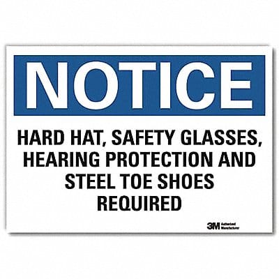 Notice Sign 10inx14in Reflctv Sheeting