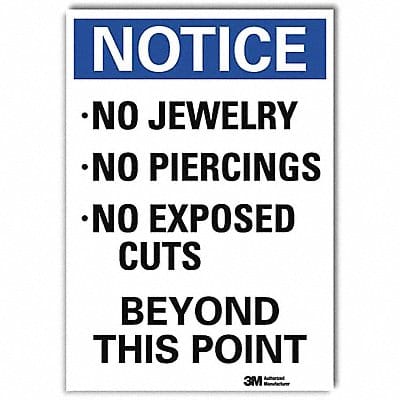 Notice Sign 7inx5in Reflective Sheeting