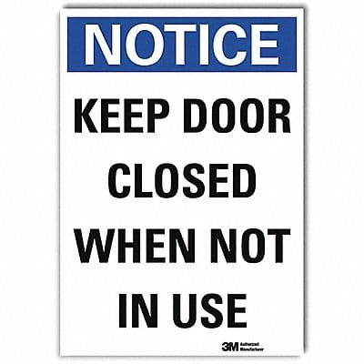 Notice Sign 14x10in Reflective Sheeting