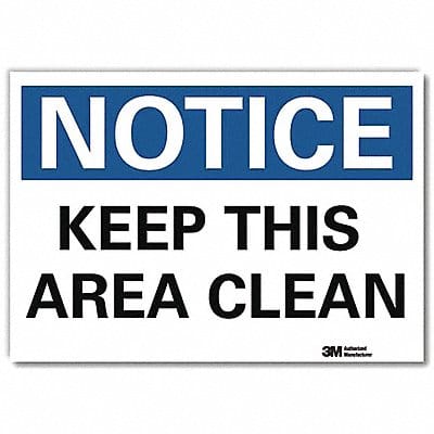 Notice Sign 7inx10in Reflective Sheeting