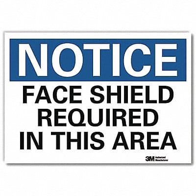 Notice Sign 5 in x 7 in Rflct Sheeting