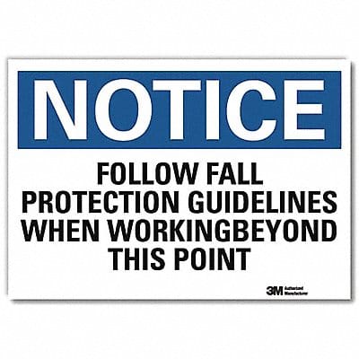 Notice Sign 10 in x 14 in Rflct Sheeting