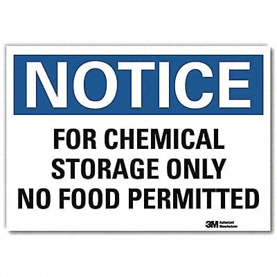 Notice Sign 10 in x 14 in Rflct Sheeting