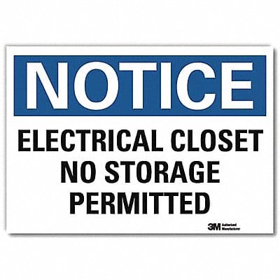 Notice Sign 7inx10in Reflective Sheeting