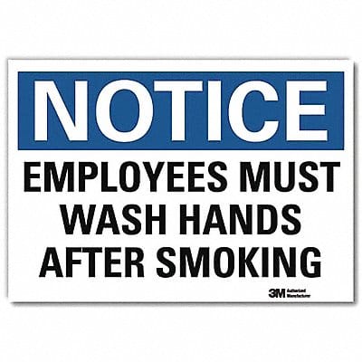 Notice Sign 5inx7in Reflective Sheeting