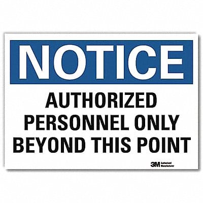 Notice Sign 10inx14in Reflctv Sheeting