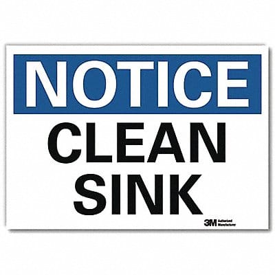 Notice Sign 10x14in Reflective Sheeting