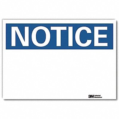 Notice Sign 5inx7in Reflective Sheeting