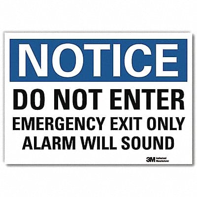 Notice Sign 7inx10in Reflective Sheeting