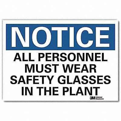 Notice Sign 5inx7in Reflective Sheeting