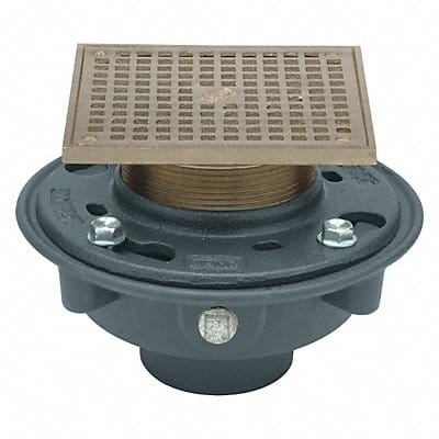 Floor Drain 3 7/8 Body H Nickel Bronze