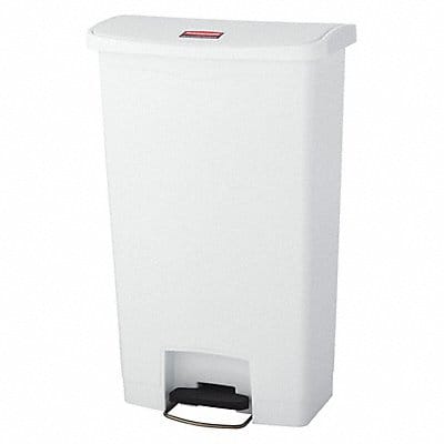 Trash Can Rectangular 18 gal White